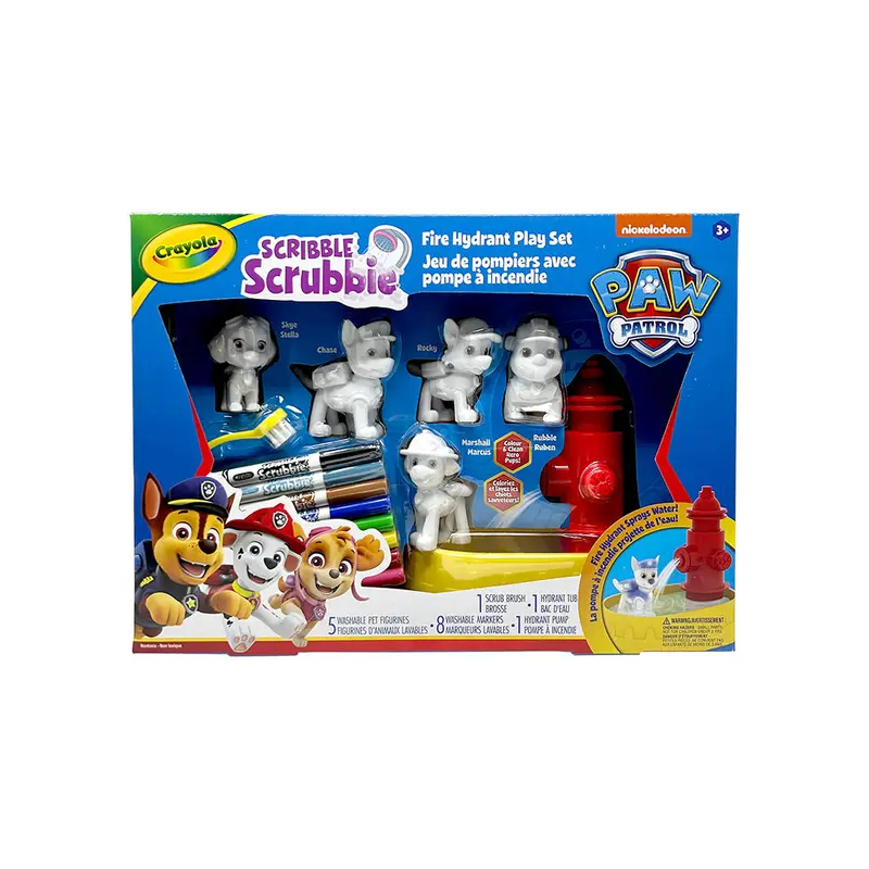 Scribble Scrubbie - Paw Patrol Fire Hydrant Set