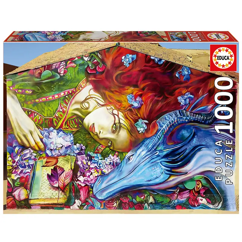 1000 pieces puzzle Street Art - Sant Jordi, Lily Brick