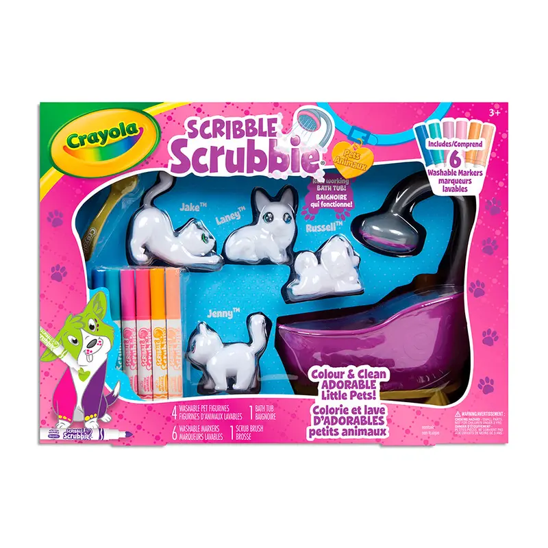 Scribble Scrubbie - Pets Scrub Tub Playset