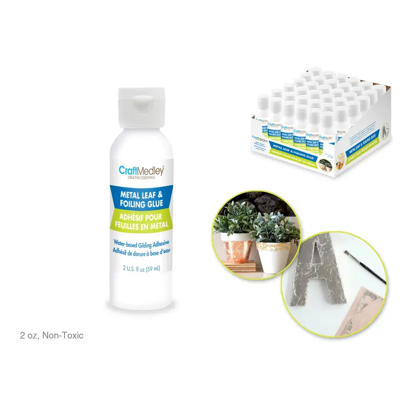 Craft Medley Glue: 2oz (60g) Metal Leaf/Foiling Glue