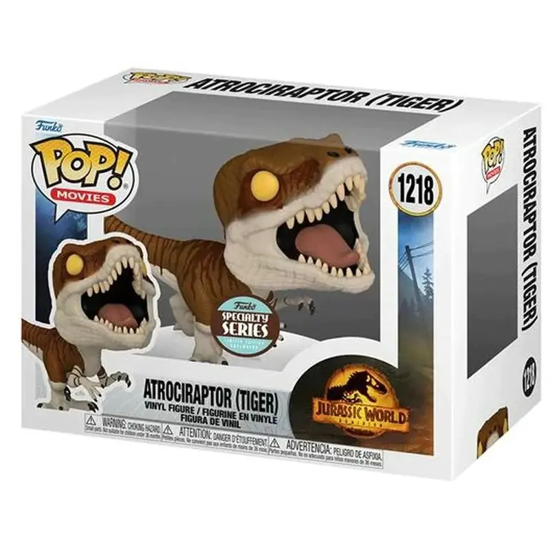 FUNKO POP! MOVIES: JURASSIC WORLD DOMINION ATROCIRAPTOR (TIGER) SPECIALTY SERIES #1218