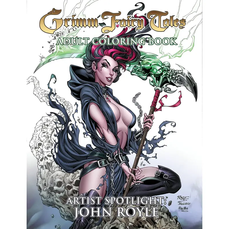 Grimm Fairy Tales Adult Coloring Book Spotlight John Royle