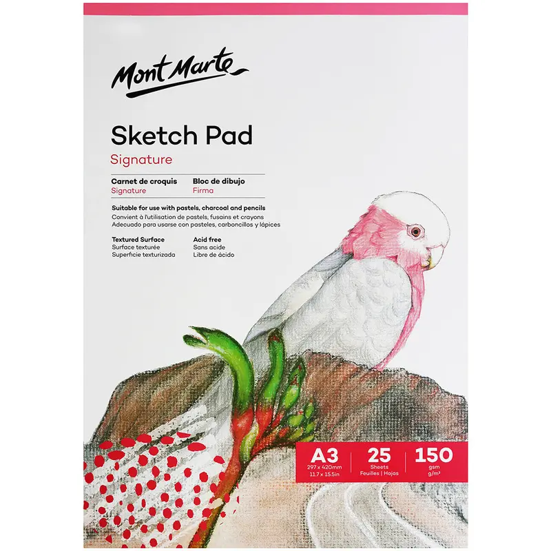 MONT MARTE Sketch Pad 150gsm A3 - 25 sheets