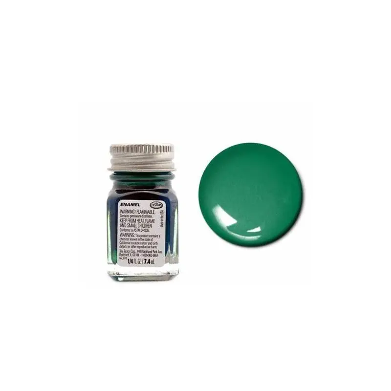 Testors 1530 Enamel Green Metal Flake 1/4 oz