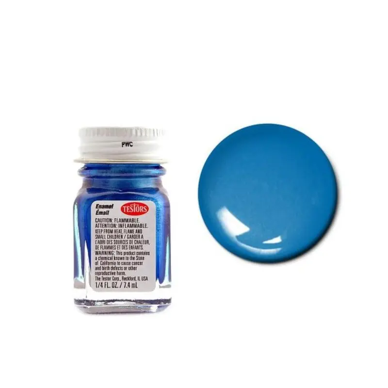 Testors 1539 Enamel Blue Metal Flake 1/4 oz