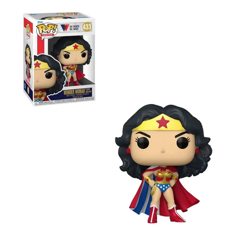 Funko POP DC COMICS WONDER WOMAN 80TH CLASSIC WITH CAPE 433