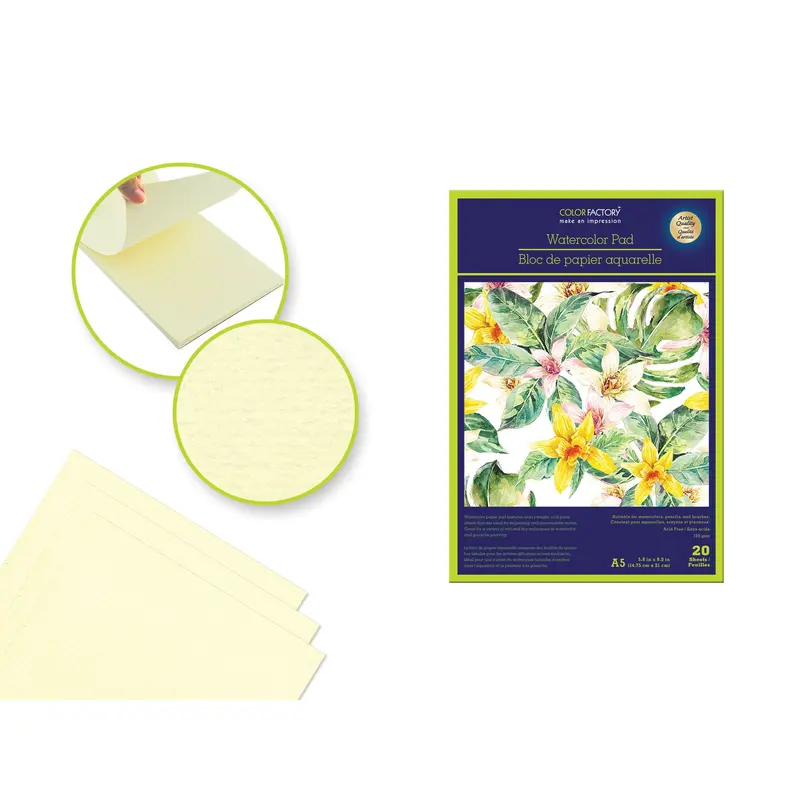 Color Factory: Watercolor Pad 5.8"x8.3" (A5) 300gsm 20 Sheets Acid Free