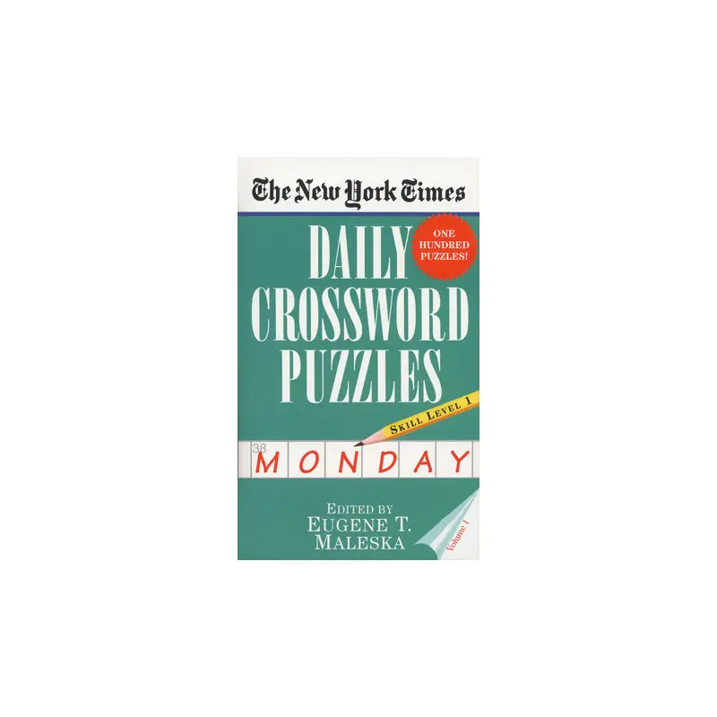 The New York Times Daily Crossword Puzzles (Monday), Volume I