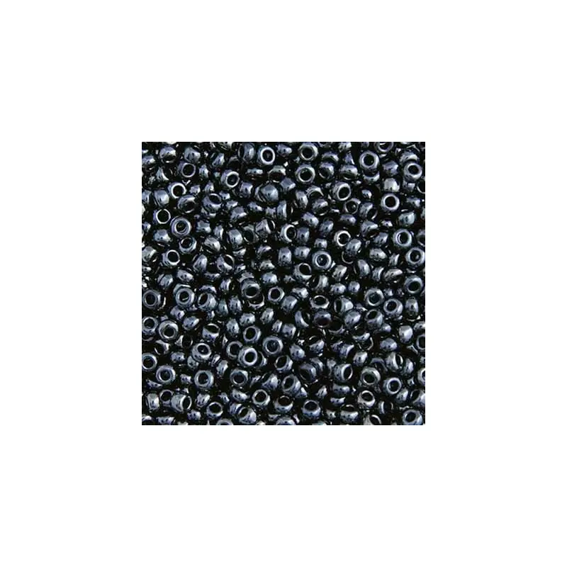 CZECH SEED BEAD APX 22G VIAL 10/0 METALLIC GUNMETAL