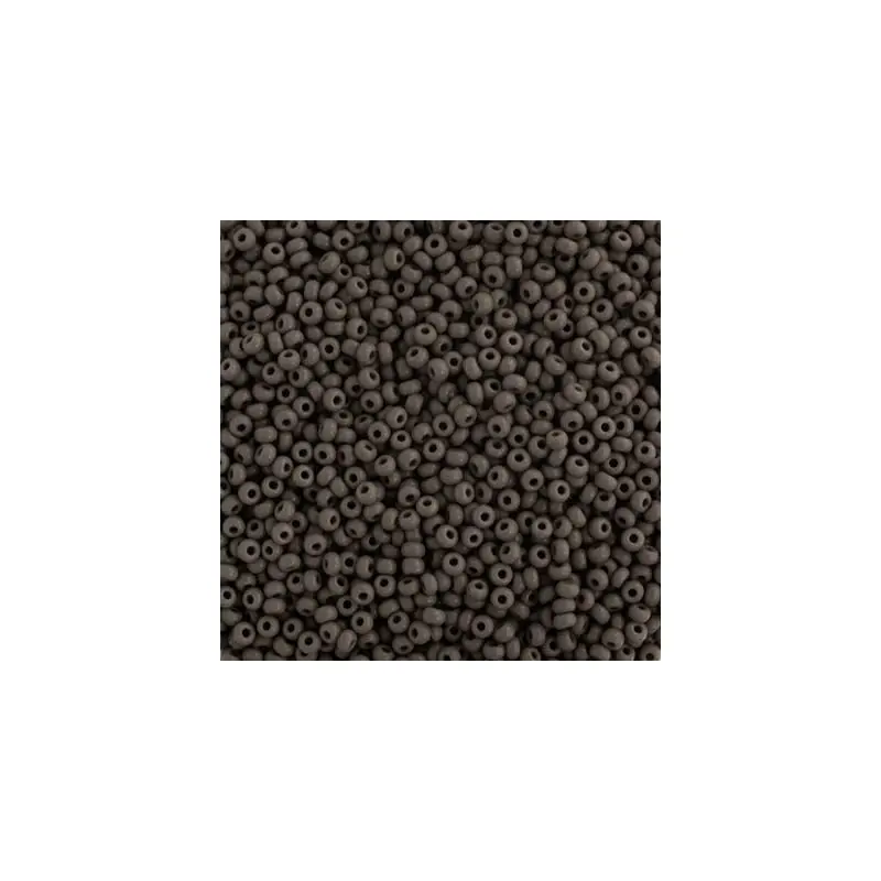 CZECH SEED BEAD APX 22G VIAL 10/0 OPAQUE GREY