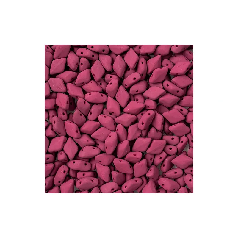 MATUBO CZECH GEMDUO 2-HOLE APX. 13G VIAL NEON PURPLE WINE