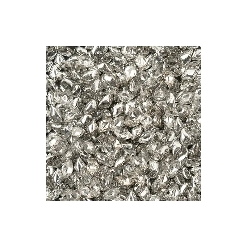 MATUBO CZECH GEMDUO 2-HOLE APX. 13G VIAL CRYSTAL/ LABRADOR