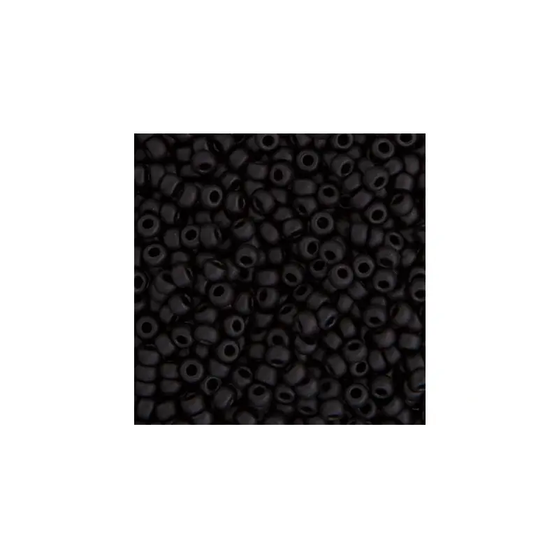 MIYUKI SEED BEAD 15/0 APX.22G BLACK MATTE