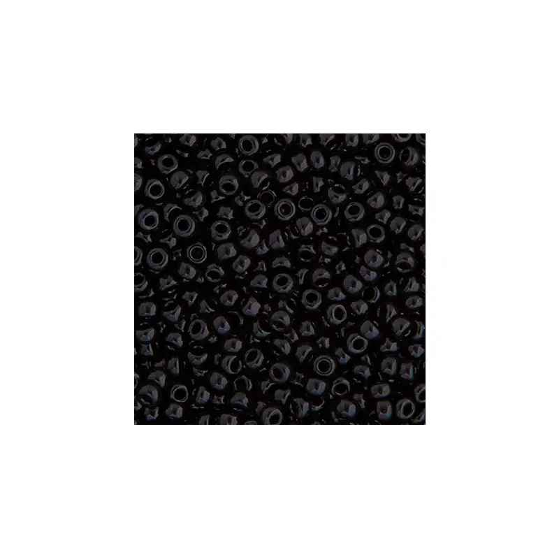 MIYUKI SEED BEAD 15/0 APX.22G BLACK OPAQUE