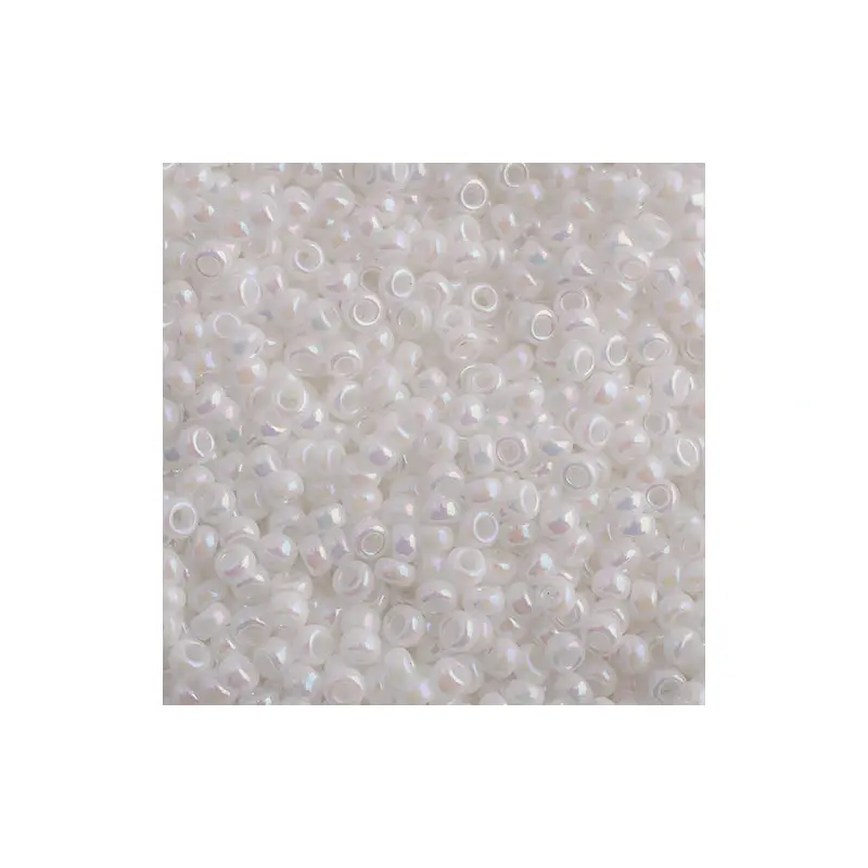MIYUKI SEED BEAD 15/0 APX.22G WHITE PEARL AB