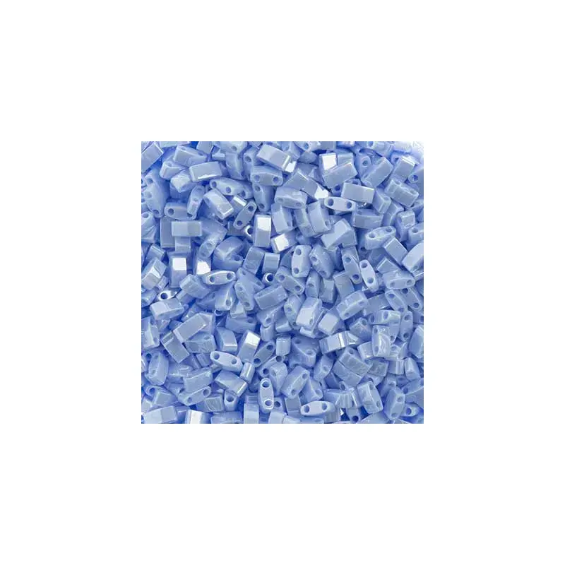 MIYUKI TILA HALF CUT 5X2.3MM LAPIS BLUE OPAQUE LUSTER 2 HOLES