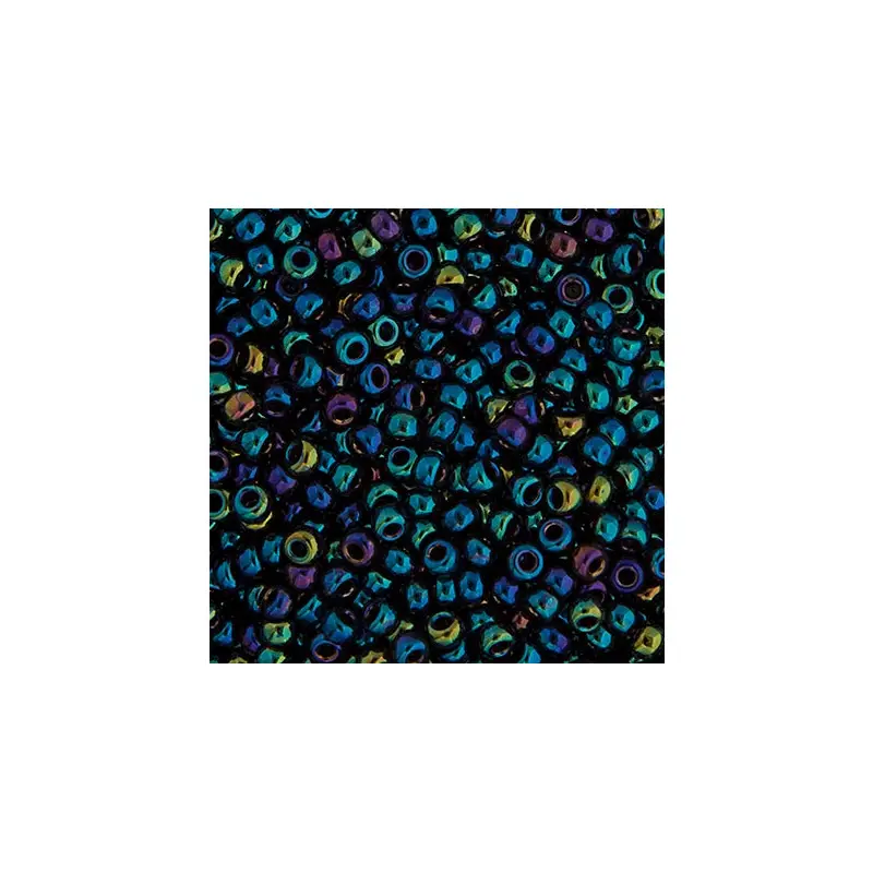 MIYUKI SEED BEAD 15/0 APX.22G BLUE OPAQUE IRIS