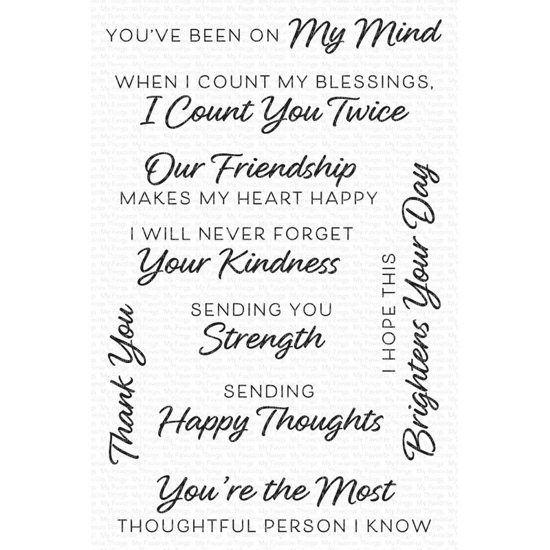 Clear Stamp, Thoughtful Greetings