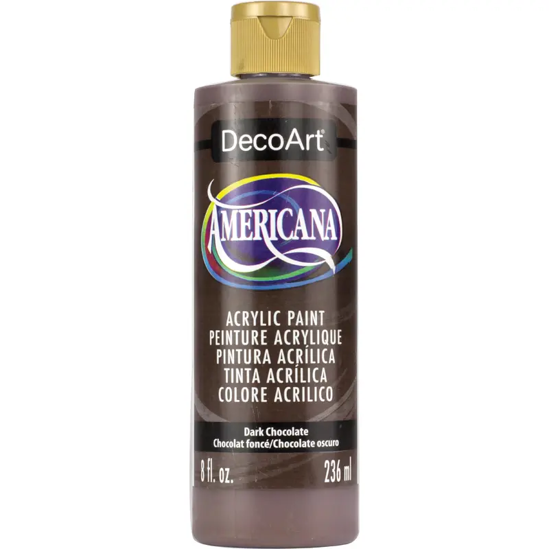 Dark Chocolate Americana Paint - 8oz
