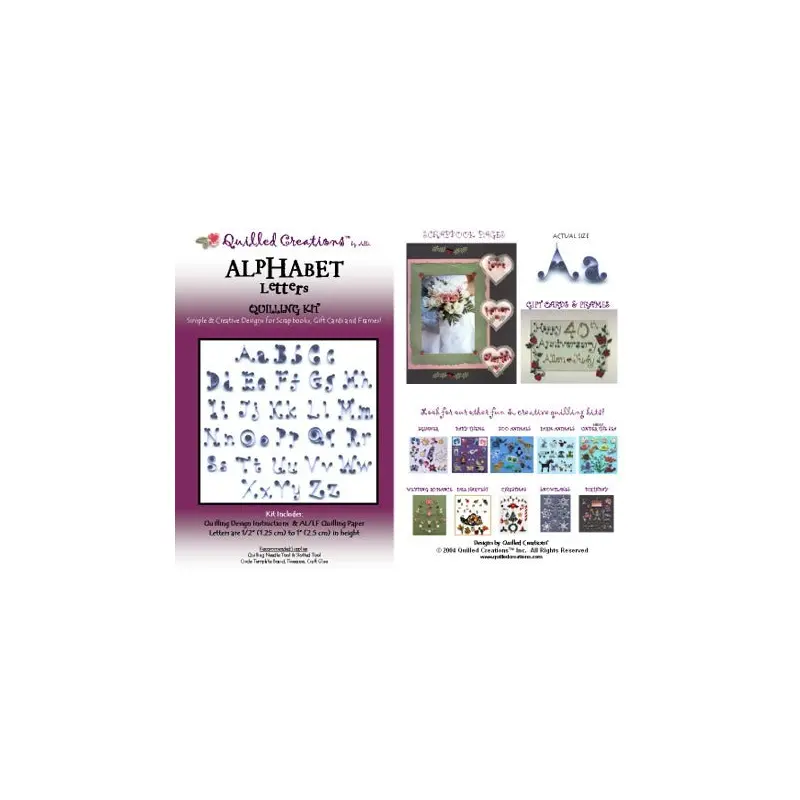 Quilling Kit, Alphabet Letters