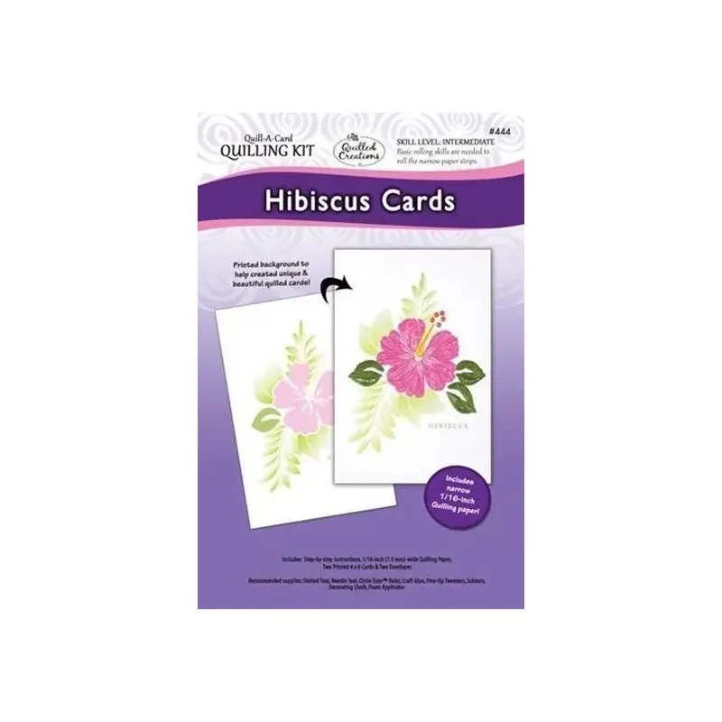 Quilling Kit, Hibiscus Cards