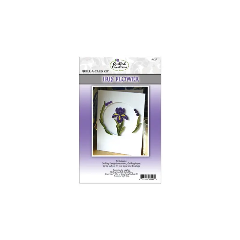 Quilling Kit, Quill-A-Card: Iris Flower