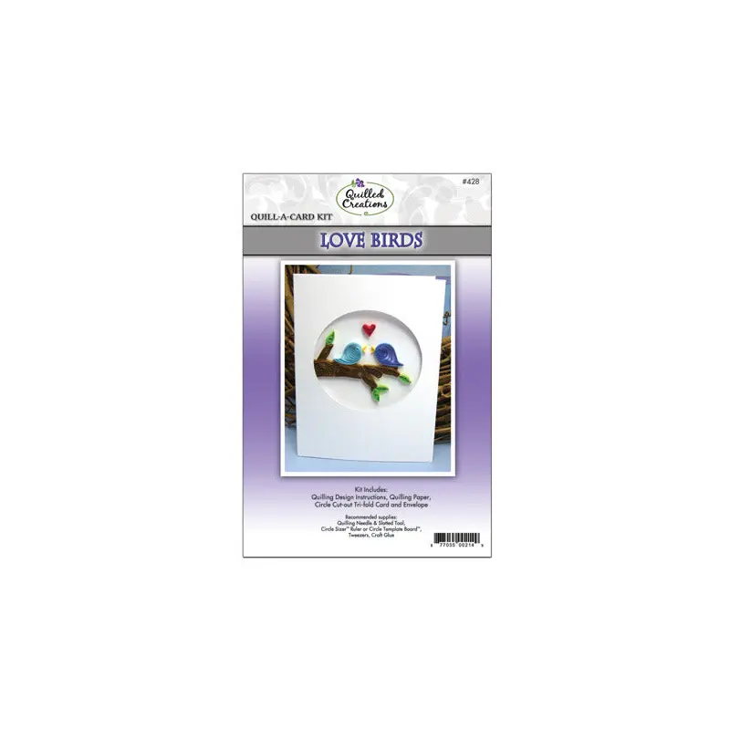 Quilling Kit, Quill-A-Card: Love Birds