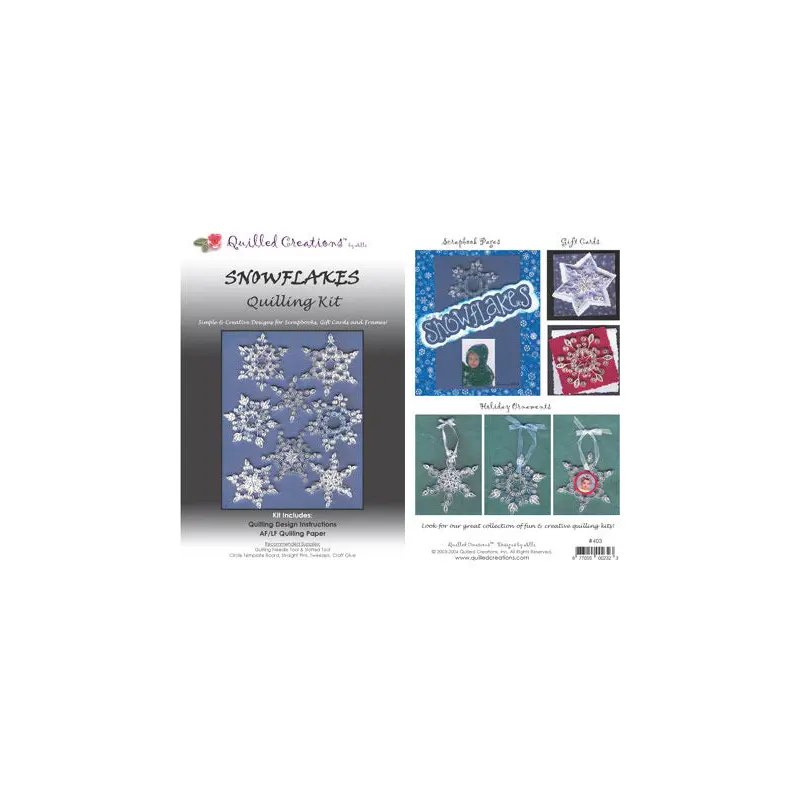 Quilling Kit, Snowflakes