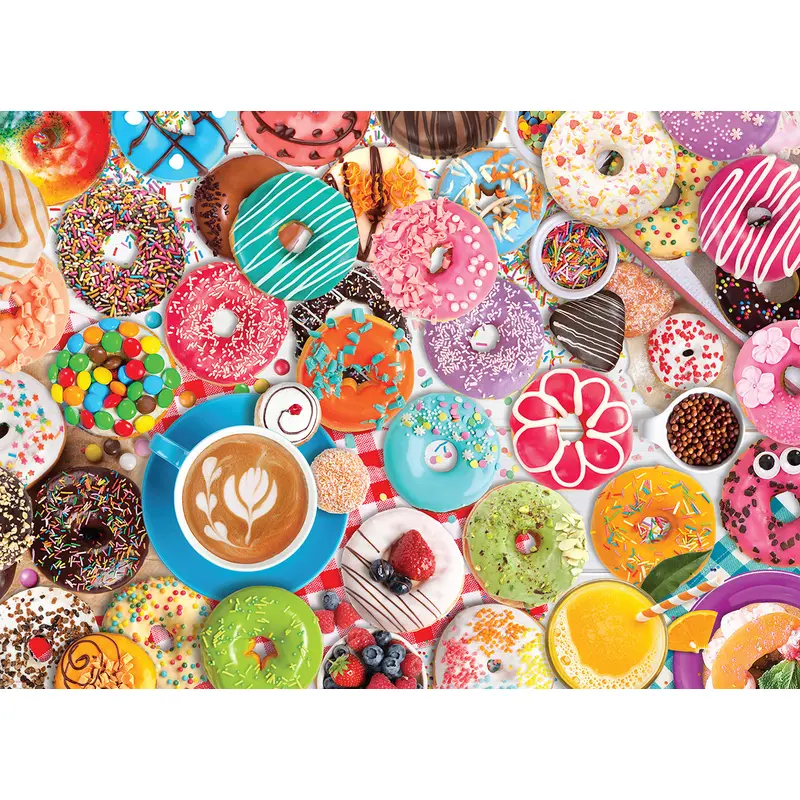 Donut Party - Tin Packaging - 1000pc Jigsaw Puzzle by Eurographics