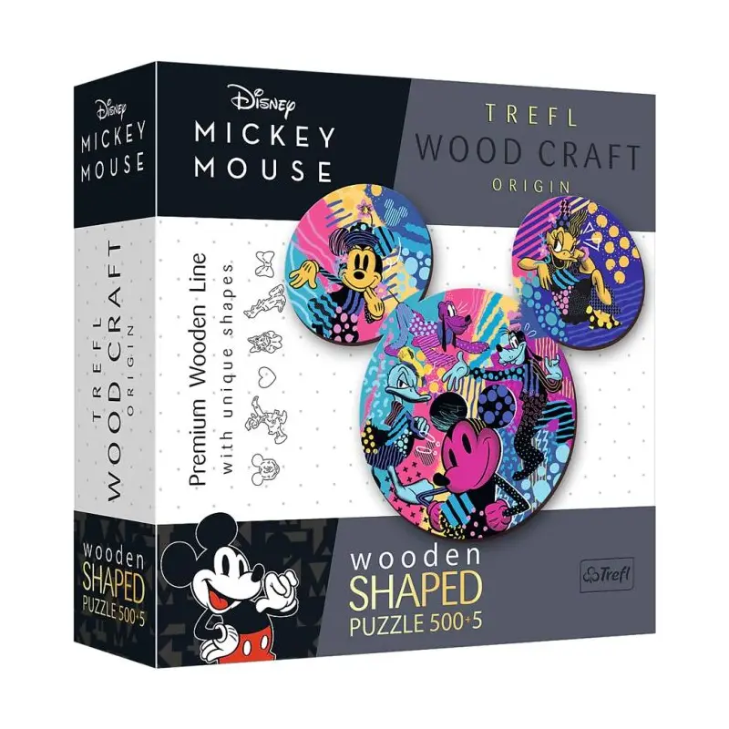 Puzzle: Woodcraft: Disney Mickey Mouse 500+5 Piece