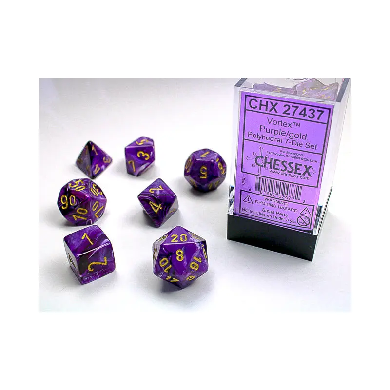 VORTEX 7-DIE SET PURPLE/GOLD