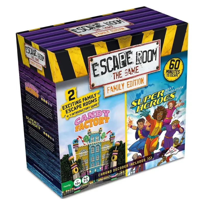 ESCAPE ROOM THE GAME FAMILY ED 3 -CANDY AND HEROES