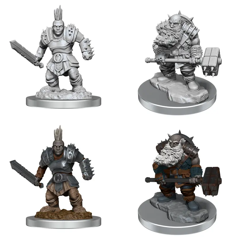 DND UNPAINTED MINIS WV18 DUERGAR FIGHTERS