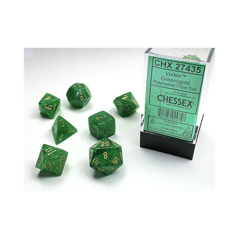 VORTEX 7-DIE SET GREEN/GOLD