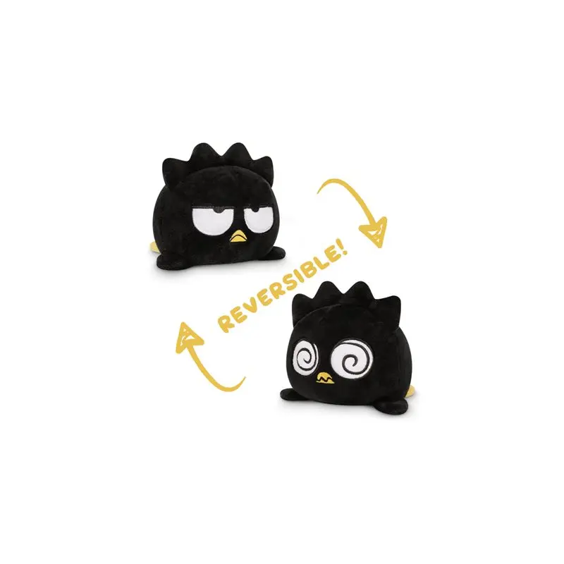 Reversible: Sanrio Badtz-Maru Plushie (Dizzy + Angry / Black)