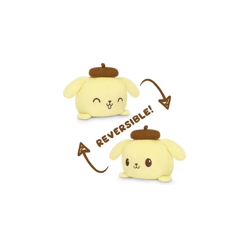 Reversible: Sanrio Pompompurin Plushie (Happy + Happy / Yellow)