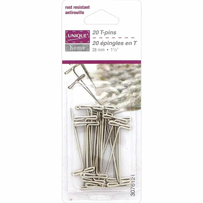 UNIQUE HOME T-Pins - 20pcs - 38mm (112)
