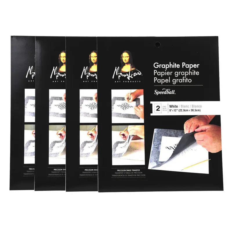 Mona Lisa Graphite Paper, 9" x 12" - Black (2 sheets)