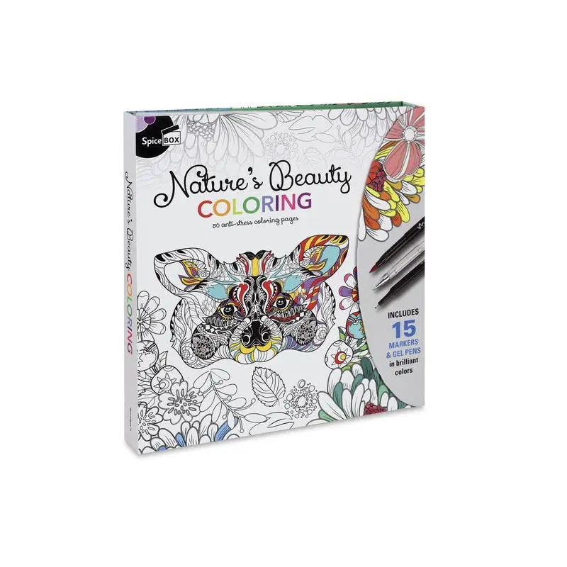 Spicebox Sketch Plus Nature's Beauty Coloring Kit