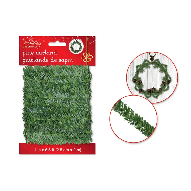 Pine Garland: PVC 2.5cm x 2m