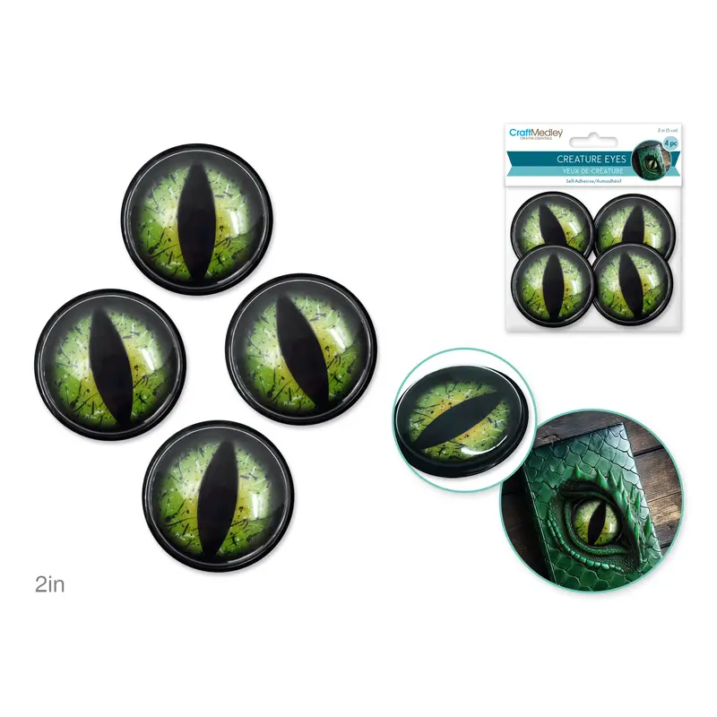 Cat Eyes: 2" Self-Stick 4pc