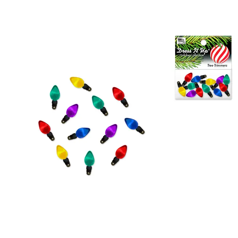 Holiday Paper Craft: Seasonal Dress-It-Up Bits Painted Embellishments 0890 Tree Trimmers