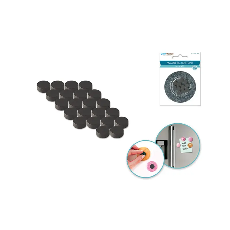 Magnetic Buttons: 8mm 22pcs/pk On Mirror 8mm