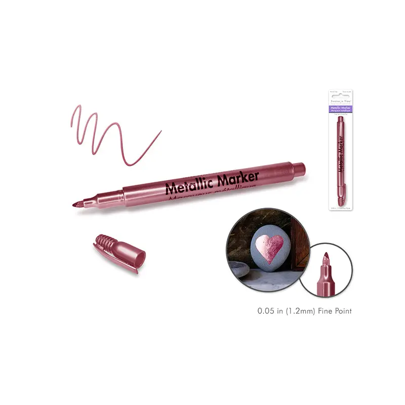 Metallic Marker: 1.2mm Fine Point Rose Platinum
