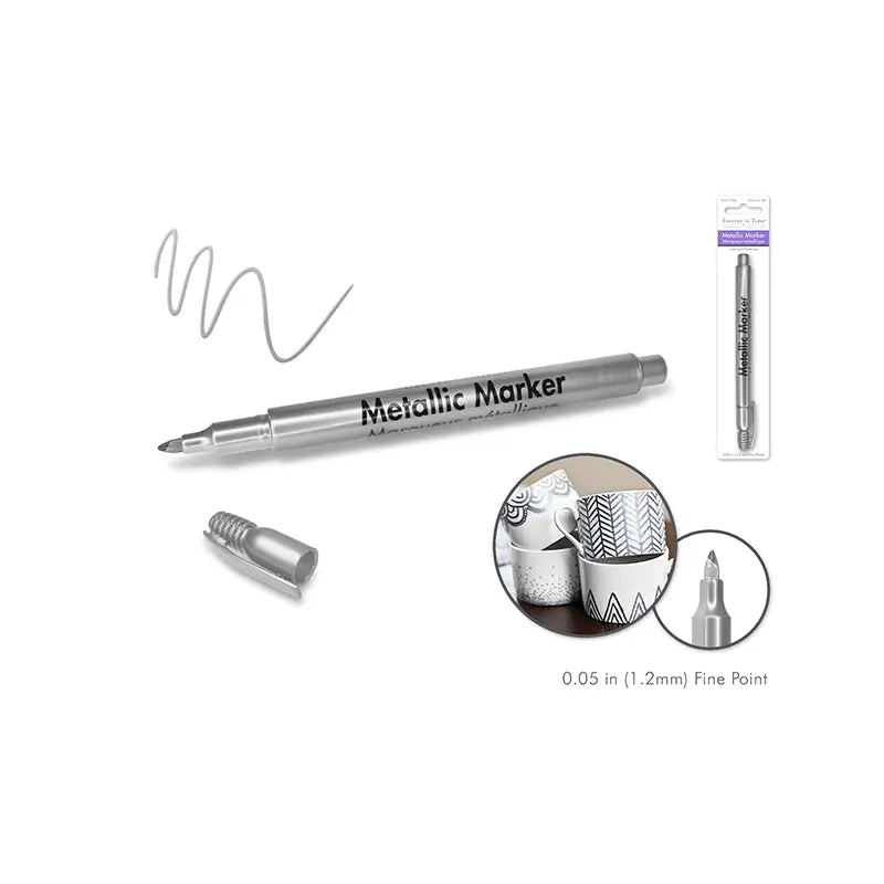Metallic Marker: 1.2mm Fine Point Silver
