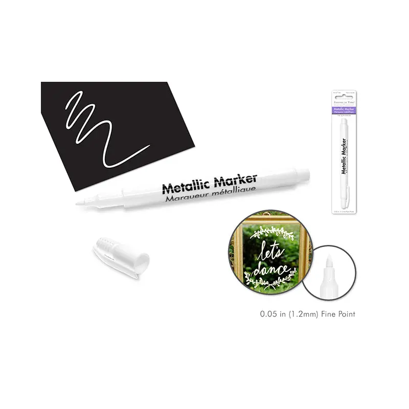 Metallic Marker: 1.2mm Fine Point White