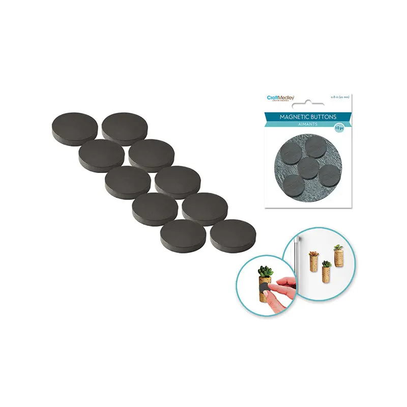 Magnetic Buttons: 20mm 10pcs/pk On Mirror