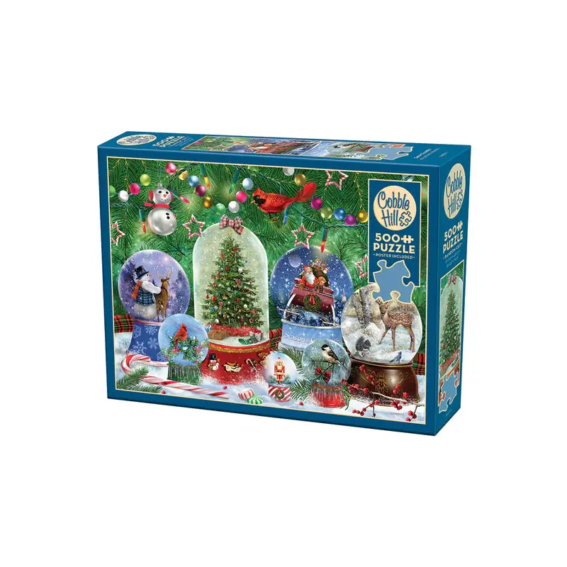 500pc Puzzle Cobble Hill Crossing Snow Globes