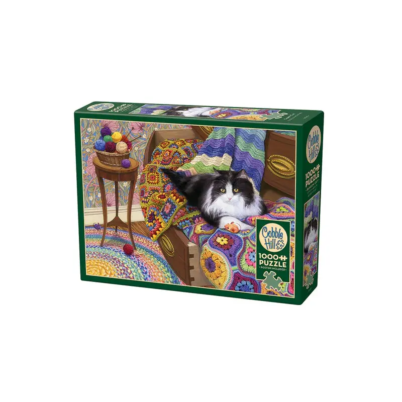 1000pc Puzzle Cobble Hill Comfy Cat