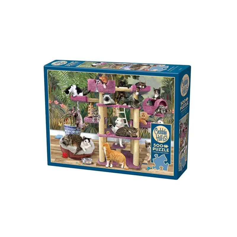500pc Puzzle Cobble Hill Jungle Cats